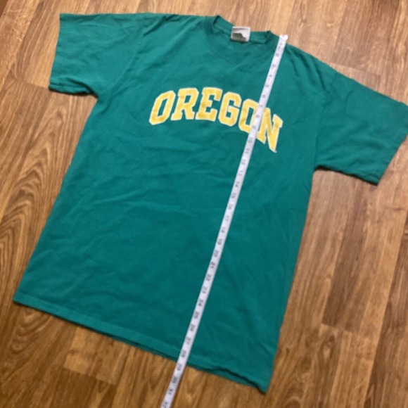 Oregon Ducks Shirt Men Large Green Champion Athletic Short Sleeve Spell Out‎ - Picture 6 of 6